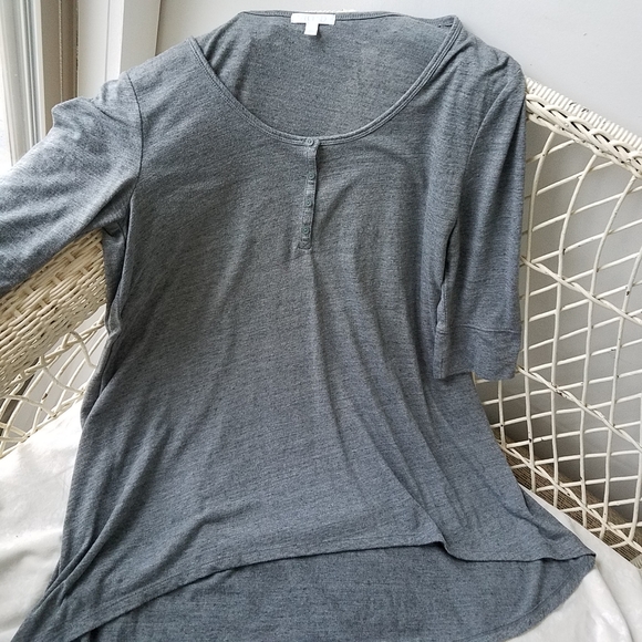 Abound Gray Tunic with Hi-Lo Hem - Picture 3 of 6